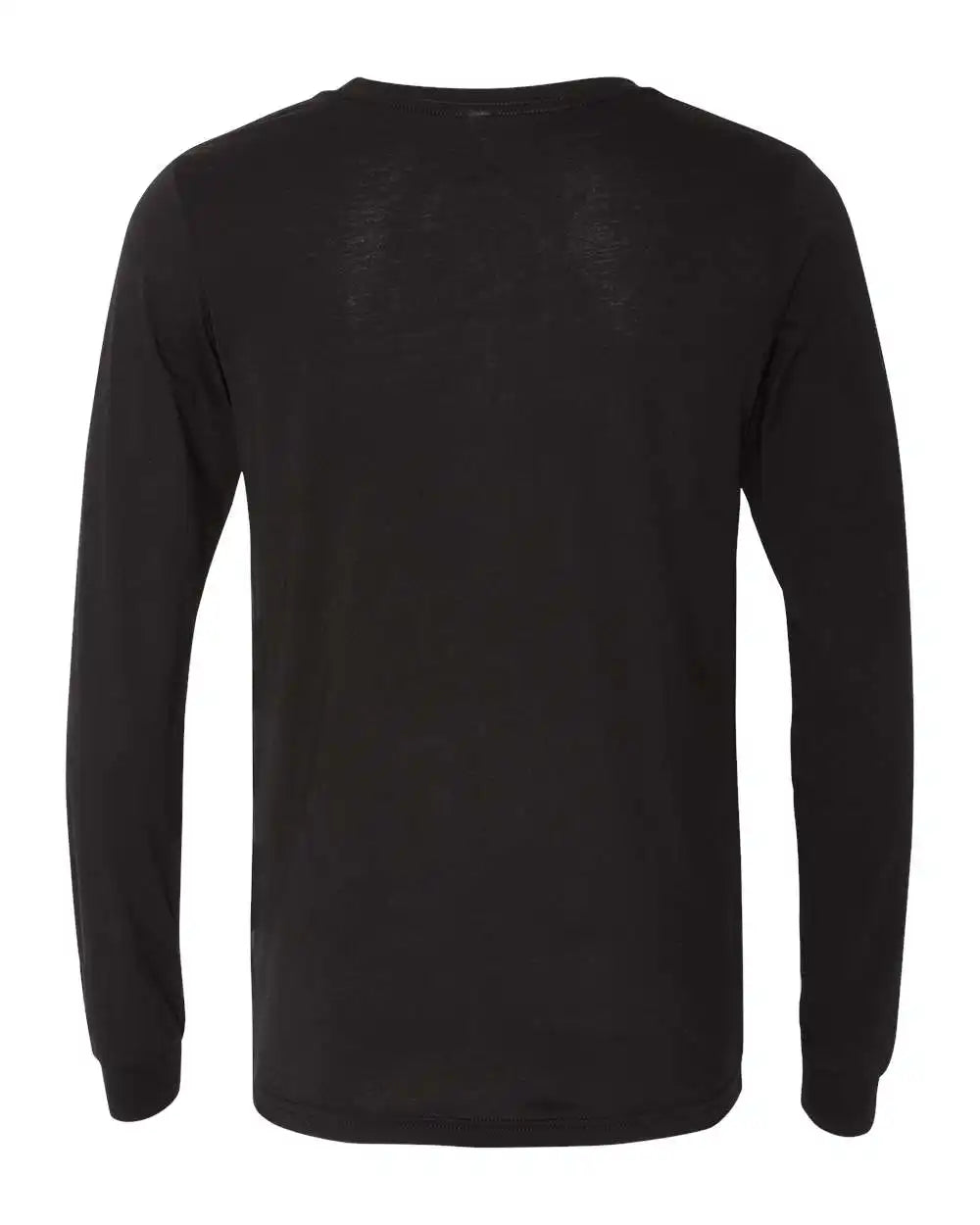 Bella + Canvas 3513 Triblend Long Sleeve Tee - Solid Black - Xs