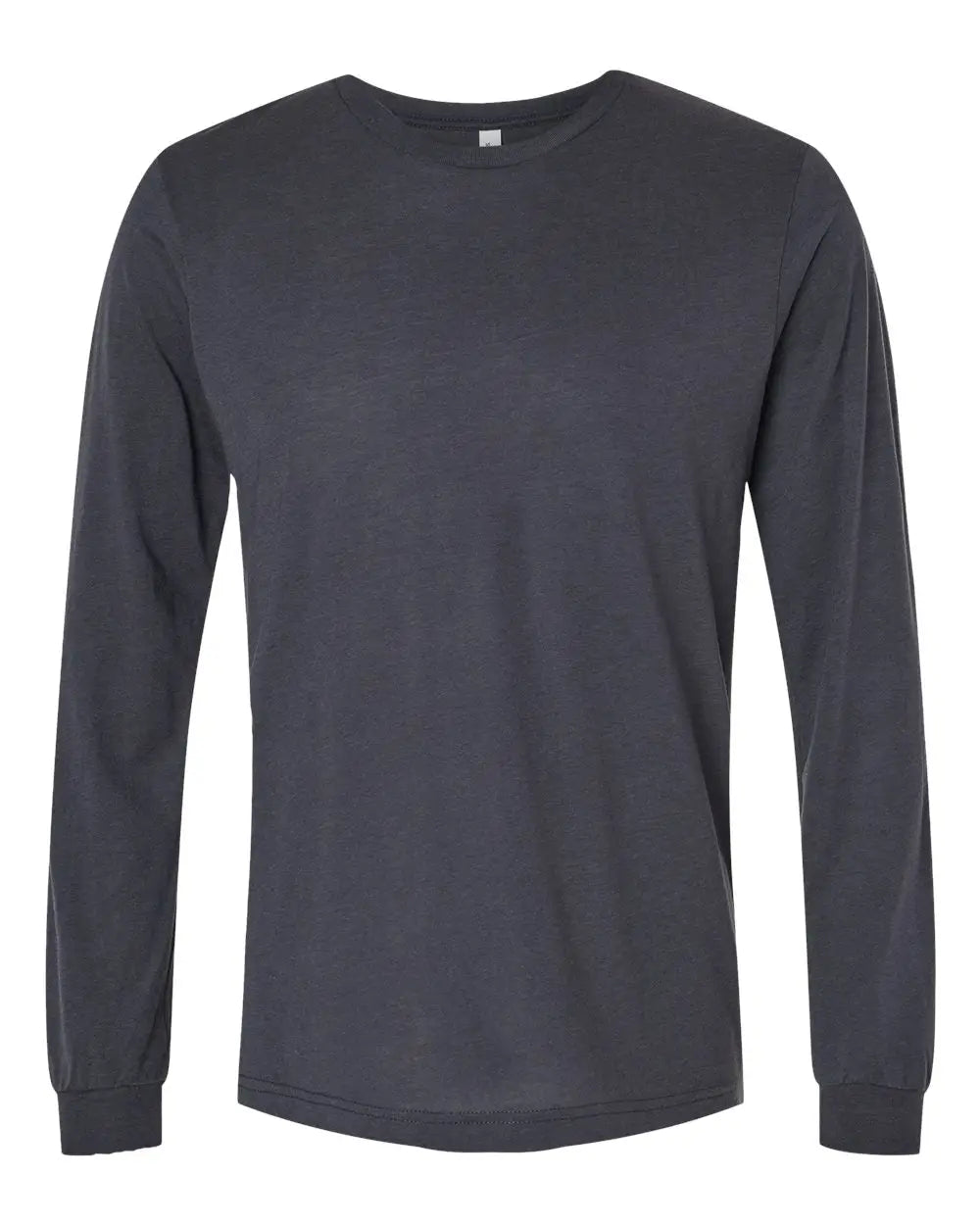 Bella + Canvas 3513 Triblend Long Sleeve Tee - Solid Dark Grey - Gray / Xs