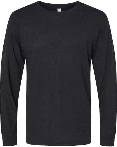 Bella + Canvas 3513 Unisex Triblend Long Sleeve Tee Black Heather