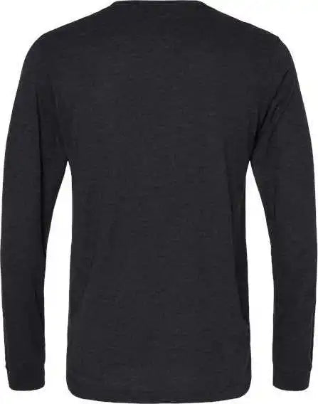 Bella + Canvas 3513 Unisex Triblend Long Sleeve Tee Black Heather