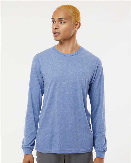 Bella + Canvas 3513 Unisex Triblend Long Sleeve Tee - Blue