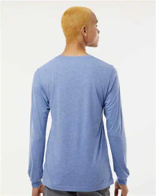 Bella + Canvas 3513 Unisex Triblend Long Sleeve Tee Blue