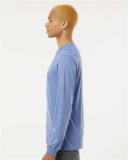Bella + Canvas 3513 Unisex Triblend Long Sleeve Tee Blue
