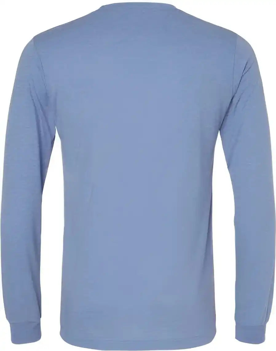Bella + Canvas 3513 Unisex Triblend Long Sleeve Tee Blue