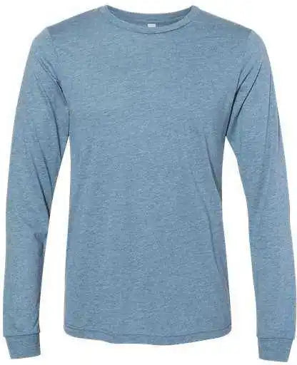 Bella + Canvas 3513 Unisex Triblend Long Sleeve Tee Denim