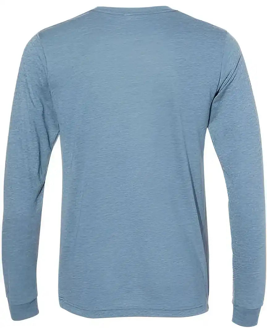 Bella + Canvas 3513 Unisex Triblend Long Sleeve Tee Denim