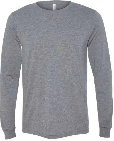 Bella + Canvas 3513 Unisex Triblend Long Sleeve Tee Gray