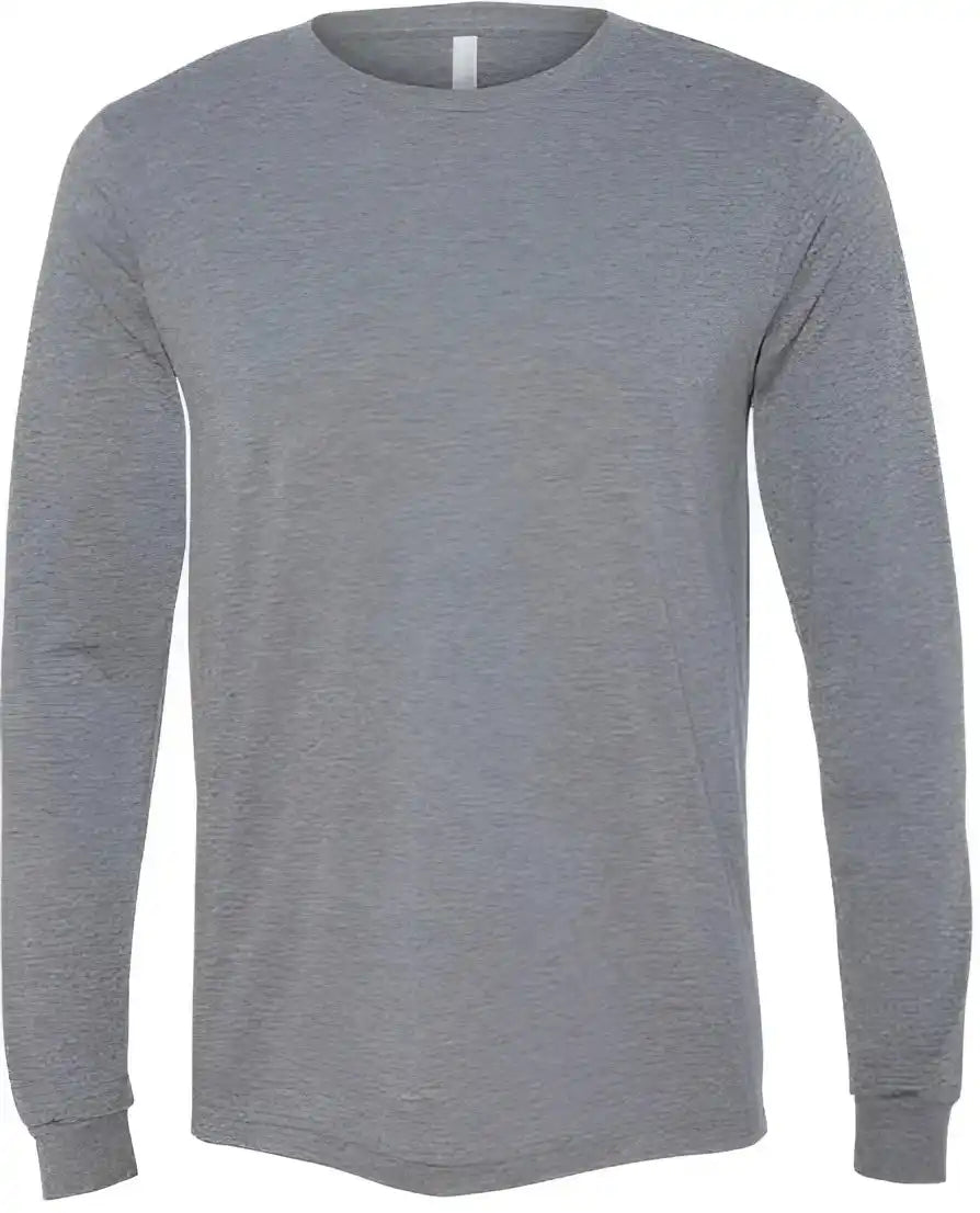 Bella + Canvas 3513 Unisex Triblend Long Sleeve Tee Gray