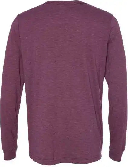 Bella + Canvas 3513 Unisex Triblend Long Sleeve Tee Maroon