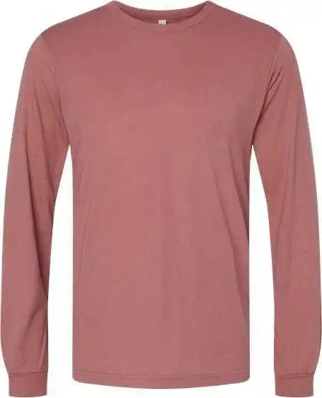 Bella + Canvas 3513 Unisex Triblend Long Sleeve Tee - Mauve