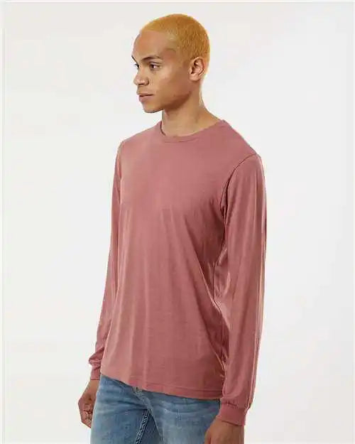 Bella + Canvas 3513 Unisex Triblend Long Sleeve Tee - Mauve