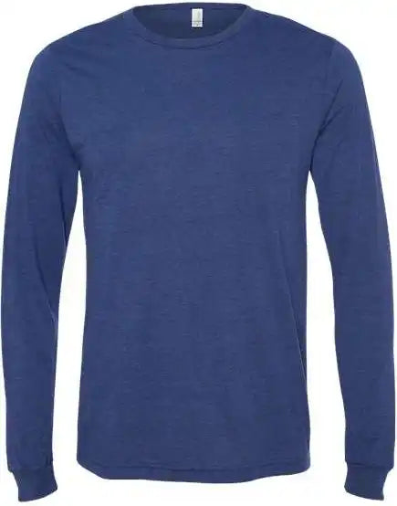 Bella + Canvas 3513 Unisex Triblend Long Sleeve Tee Navy