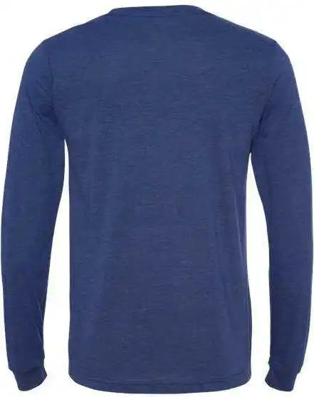 Bella + Canvas 3513 Unisex Triblend Long Sleeve Tee Navy