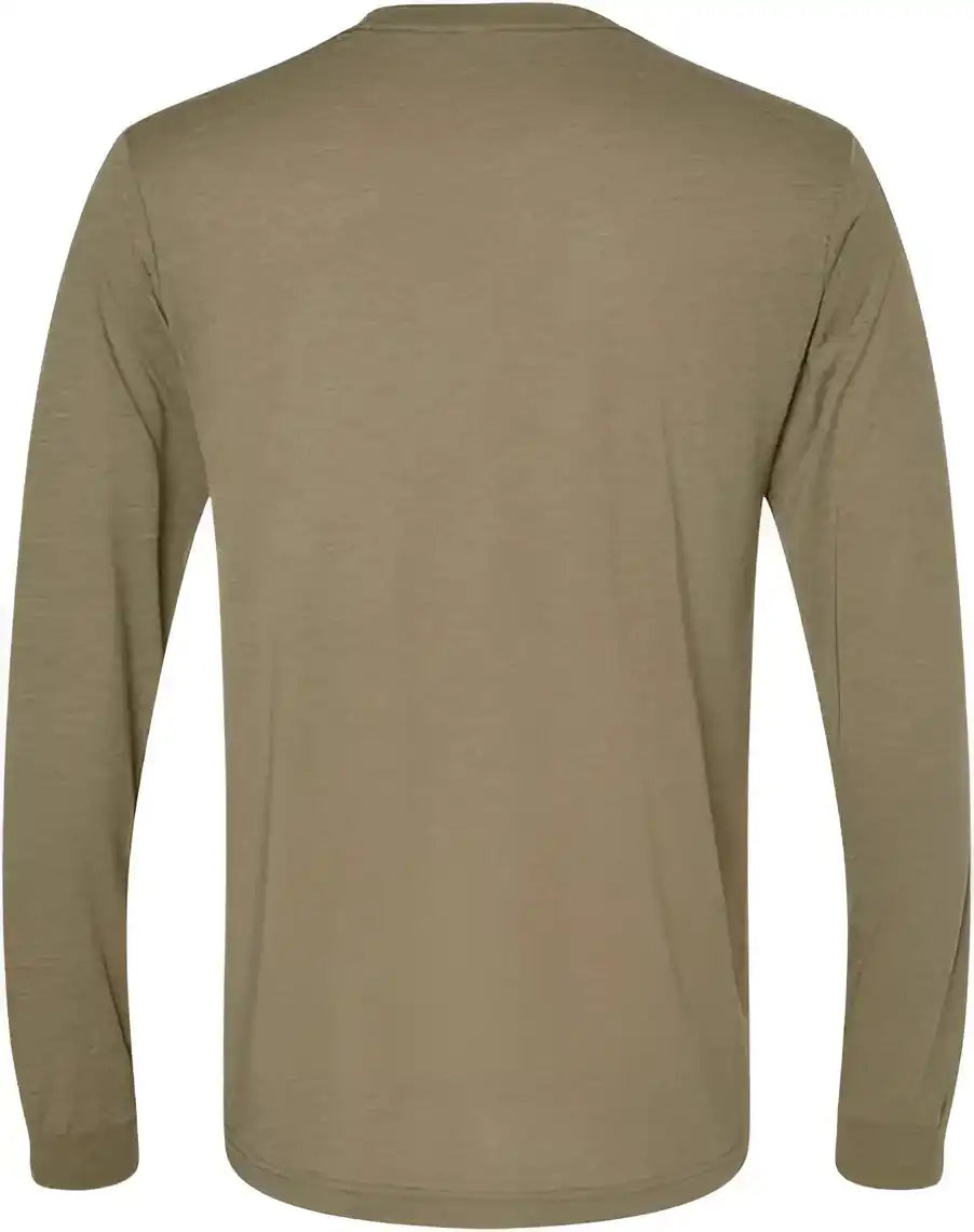 Bella + Canvas 3513 Unisex Triblend Long Sleeve Tee - Olive
