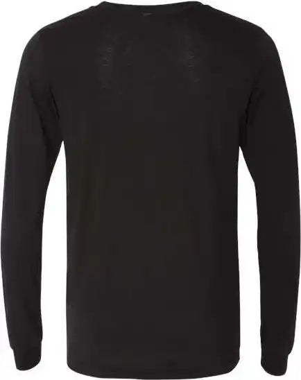 Bella + Canvas 3513 Unisex Triblend Long Sleeve Tee Solid Black