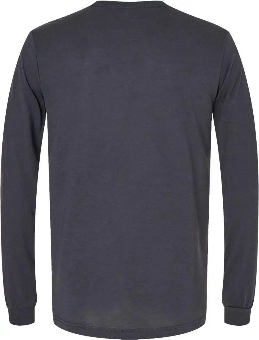 Bella + Canvas 3513 Unisex Triblend Long Sleeve Tee - Solid Dark Gray