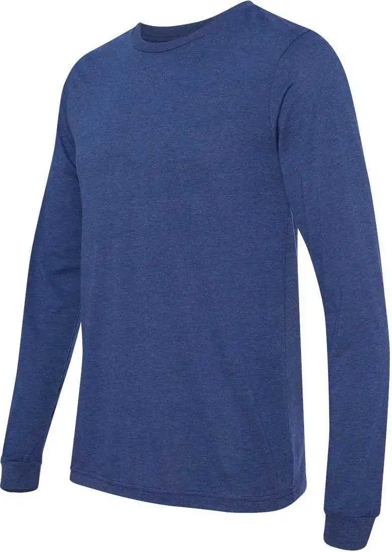 Bella + Canvas 3513 Unisex Triblend Long Sleeve Tee Solid Navy