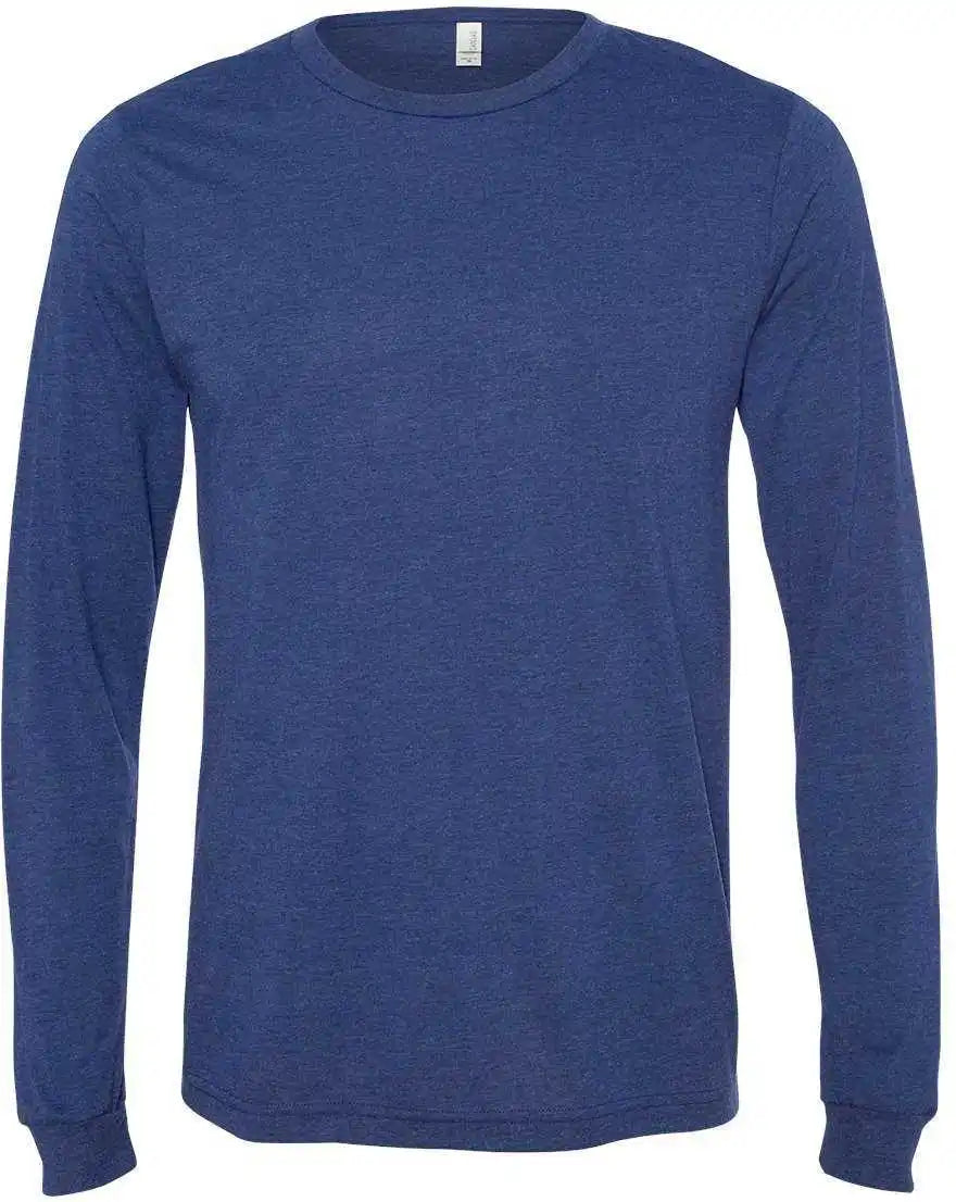 Bella + Canvas 3513 Unisex Triblend Long Sleeve Tee Solid Navy