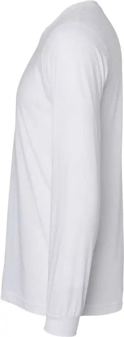 Bella + Canvas 3513 Unisex Triblend Long Sleeve Tee - Solid White
