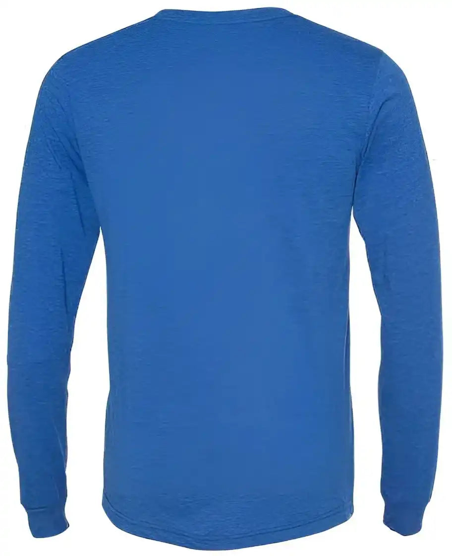 Bella + Canvas 3513 Unisex Triblend Long Sleeve Tee - True Royal