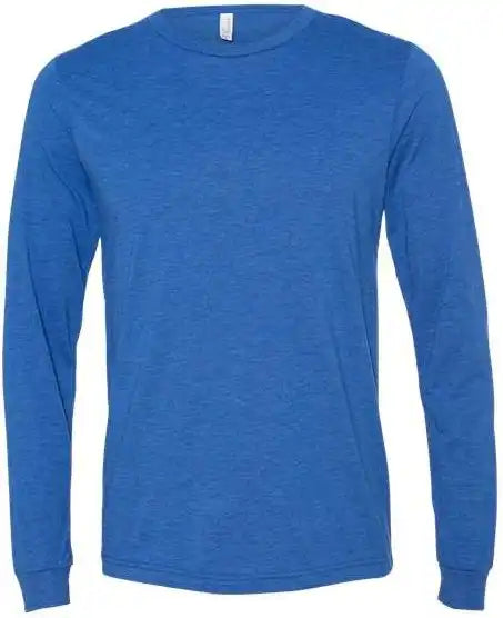 Bella + Canvas 3513 Unisex Triblend Long Sleeve Tee - True Royal