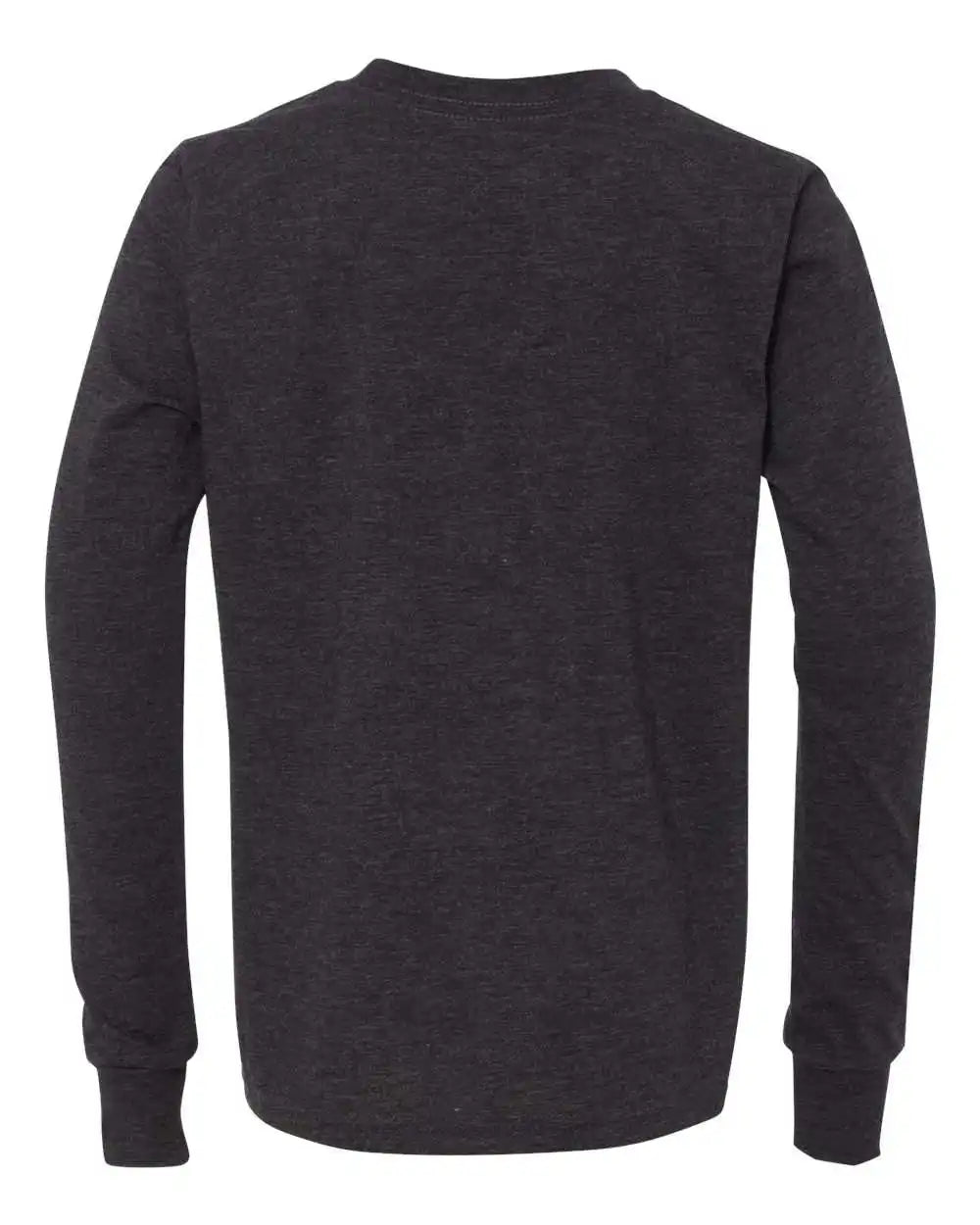 Bella + Canvas 3513y Youth Triblend Long Sleeve Tee - Charcoal Black - s