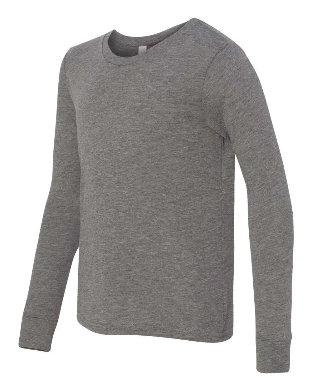 Bella + Canvas 3513y Youth Triblend Long Sleeve Tee - Grey
