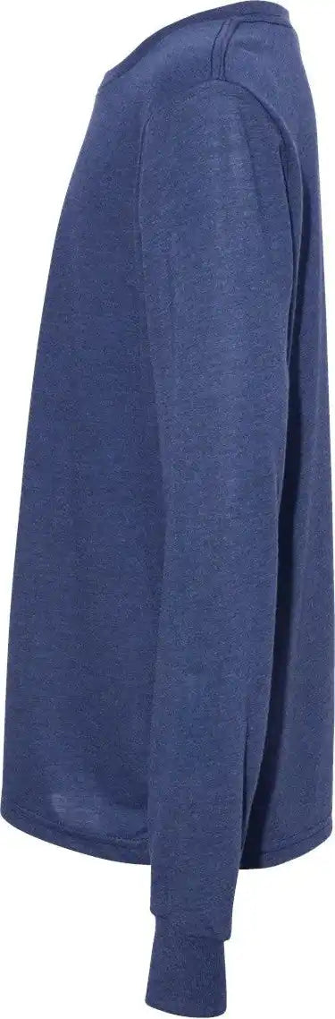 Bella + Canvas 3513y Youth Triblend Long Sleeve Tee - Navy