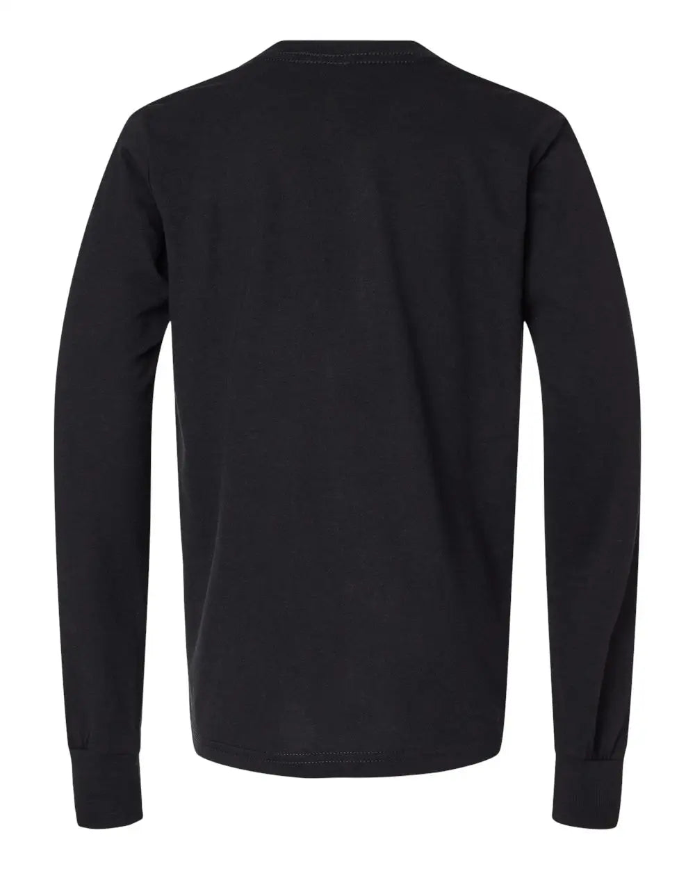 Bella + Canvas 3513y Youth Triblend Long Sleeve Tee - Solid Black