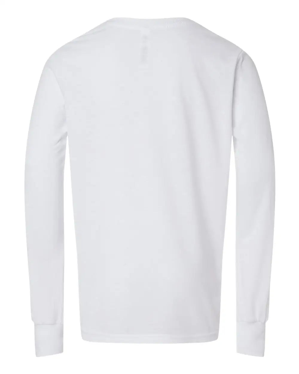 Bella + Canvas 3513y Youth Triblend Long Sleeve Tee - Solid White