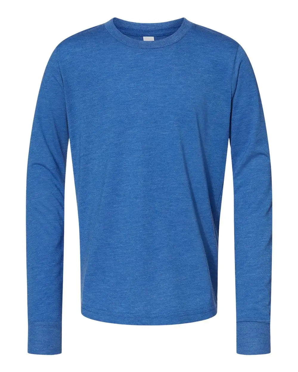Bella + Canvas 3513y Youth Triblend Long Sleeve Tee - True Royal - s