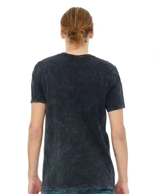 Bella + Canvas 3650 Texture Tee - Black Mineral Wash - Dark Gray / s