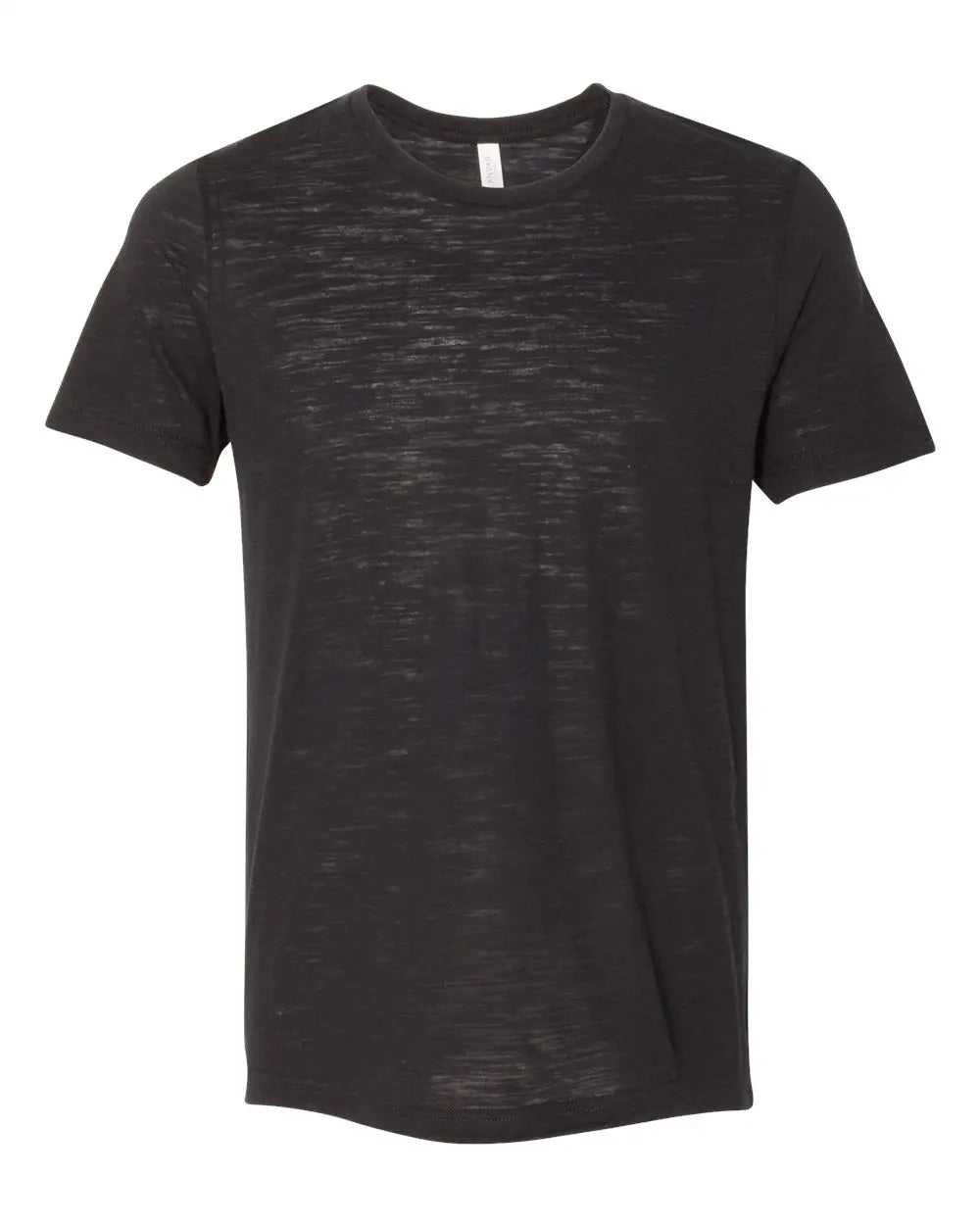 Bella + Canvas 3650 Texture Tee - Solid Black Slub - Xs
