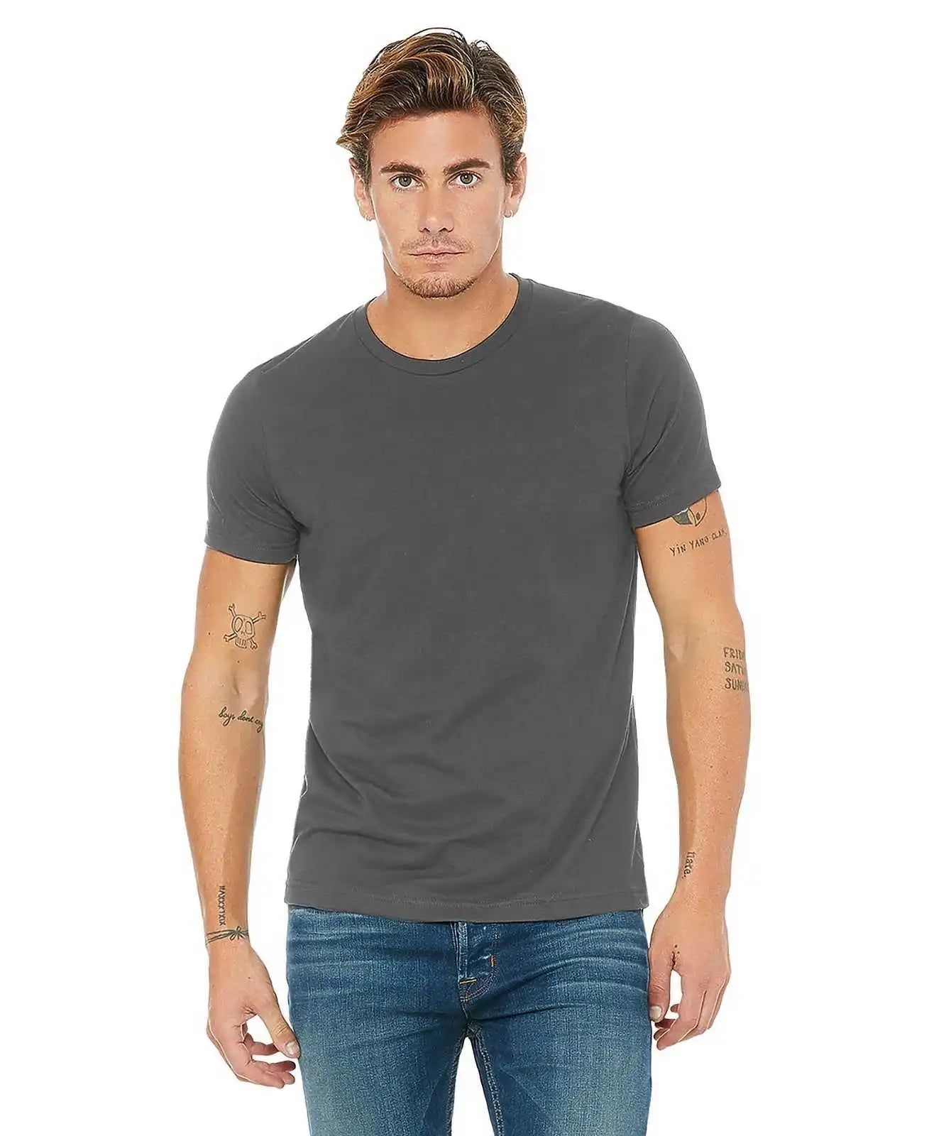 Bella + Canvas 3650 Unisex Poly-cotton Short Sleeve Tee - Asphalt