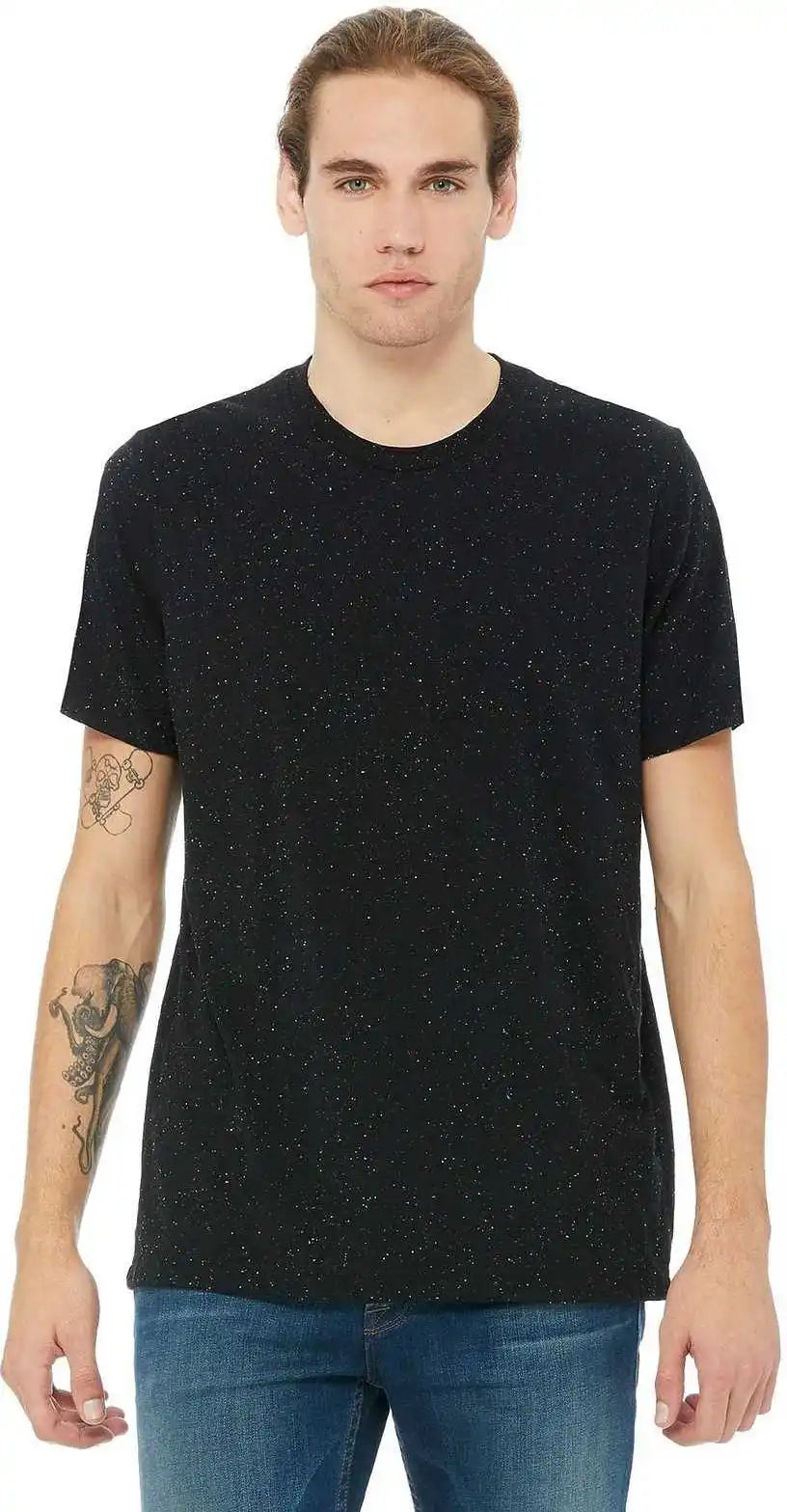 Bella + Canvas 3650 Unisex Poly-cotton Short Sleeve Tee - Black Speckled