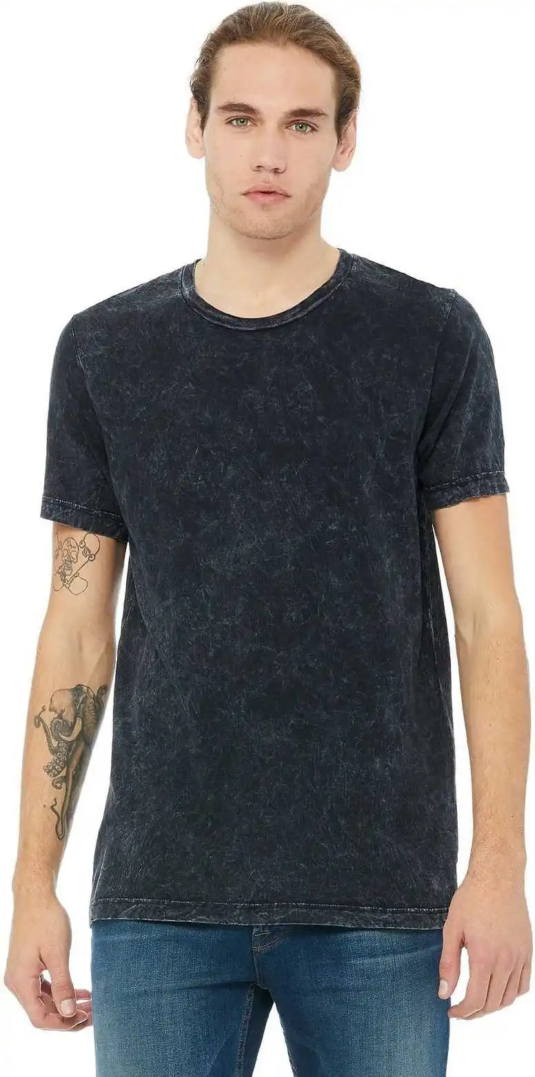 Bella + Canvas 3650 Unisex Poly-cotton Short Sleeve Tee - Black Mineral Wash