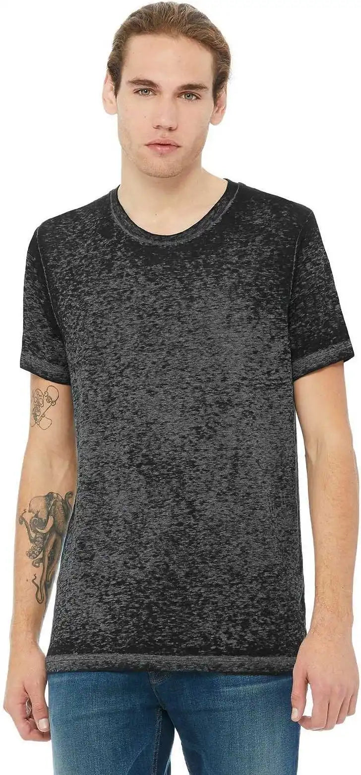 Bella + Canvas 3650 Unisex Poly-cotton Short Sleeve Tee - Black Acid Wash