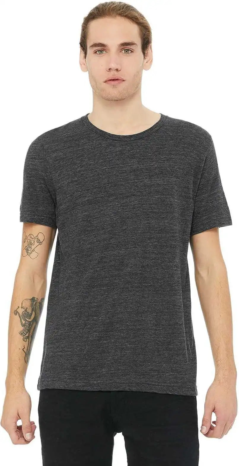 Bella + Canvas 3650 Unisex Poly-cotton Short Sleeve Tee - Charcoal Black Slub