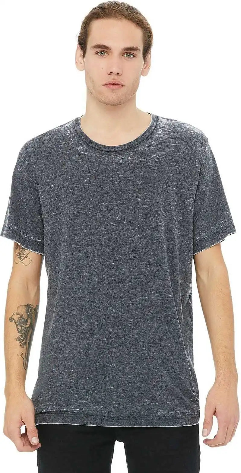 Bella + Canvas 3650 Unisex Poly-cotton Short Sleeve Tee - Grey Acid Wash