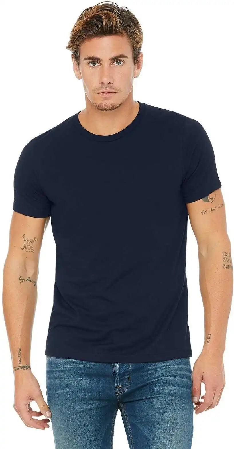 Bella + Canvas 3650 Unisex Poly-cotton Short Sleeve Tee - Navy