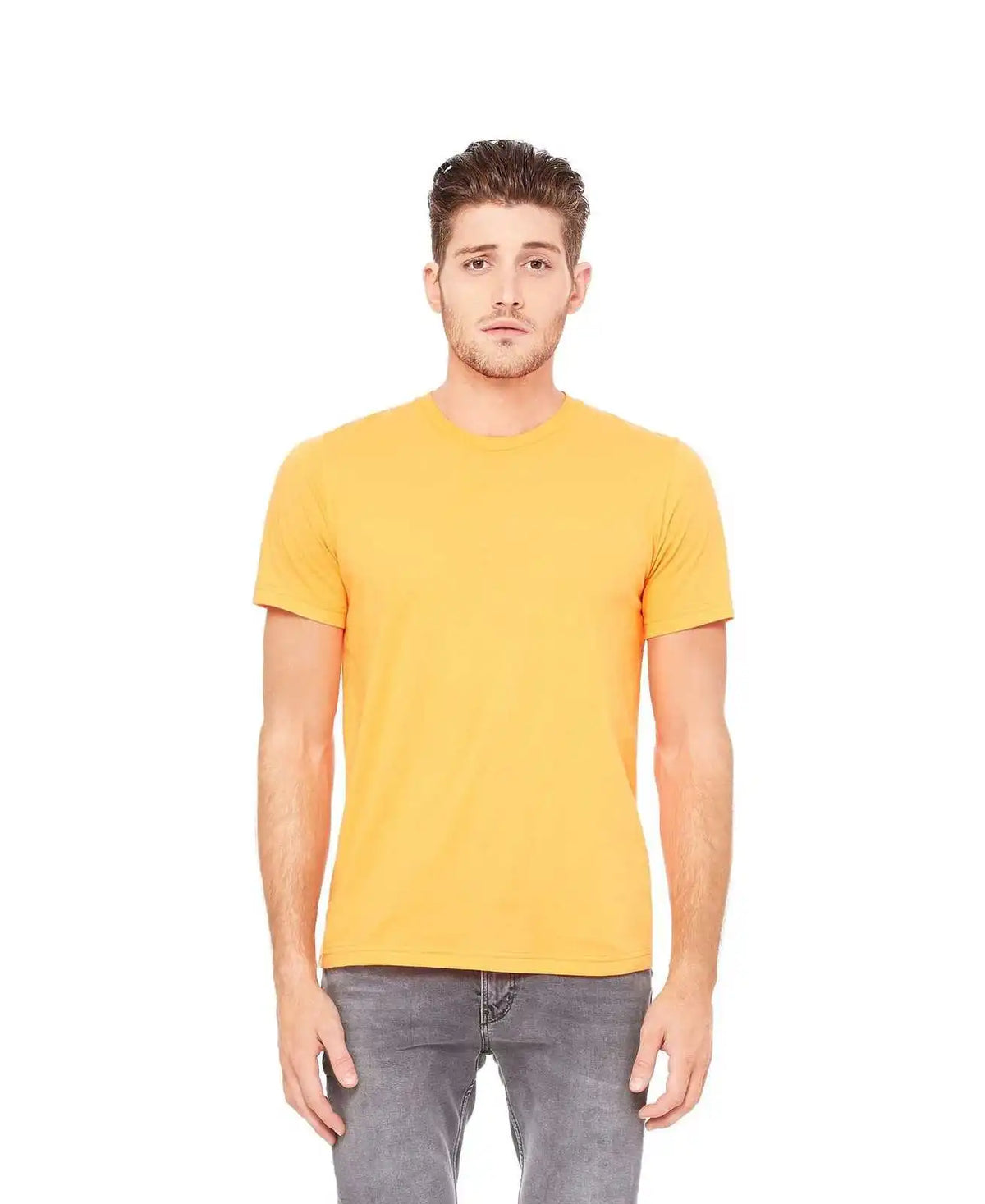 Bella + Canvas 3650 Unisex Poly-cotton Short Sleeve Tee - Neon Orange