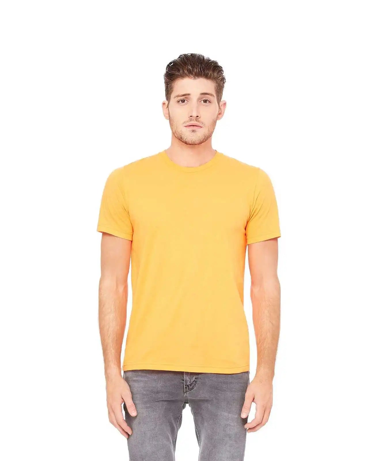 Bella + Canvas 3650 Unisex Poly-cotton Short Sleeve Tee - Neon Orange