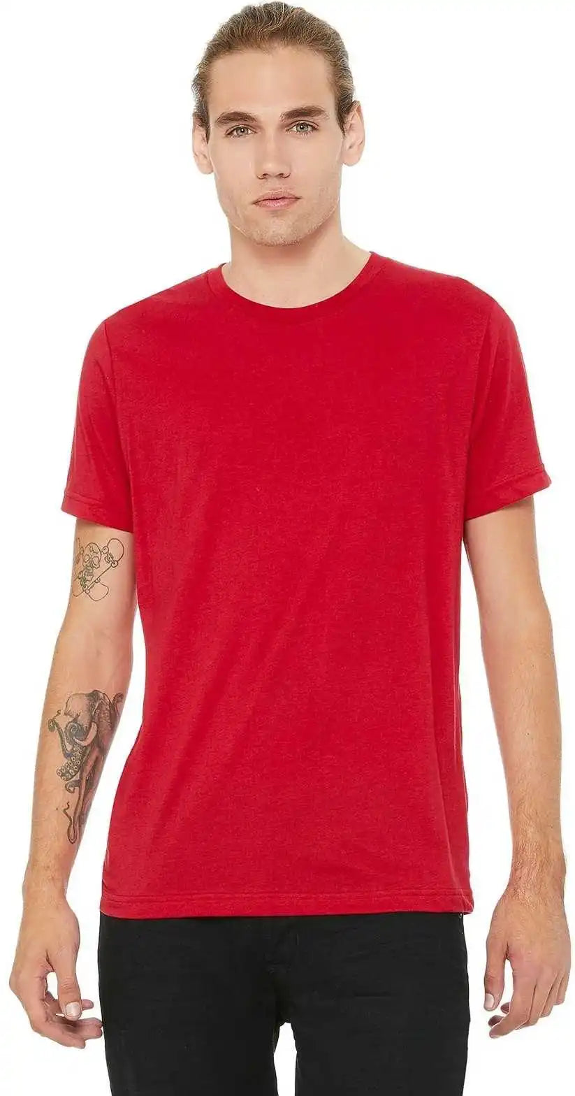 Bella + Canvas 3650 Unisex Poly-cotton Short Sleeve Tee - Red
