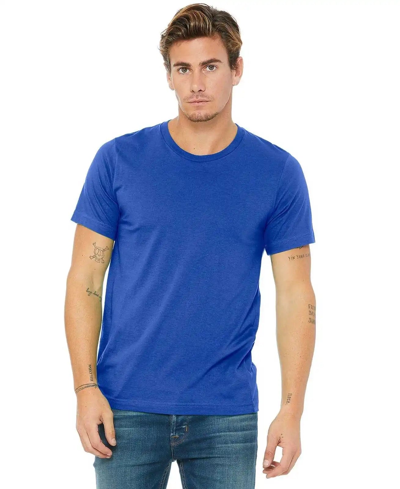 Bella + Canvas 3650 Unisex Poly-cotton Short Sleeve Tee - True Royal