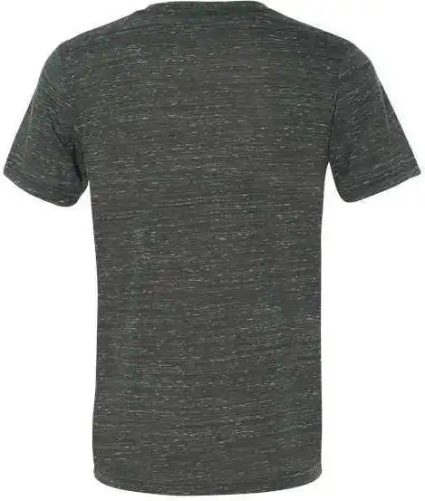 Bella + Canvas 3655 Unisex Textured Jersey v Neck Tee Charcoal Marble
