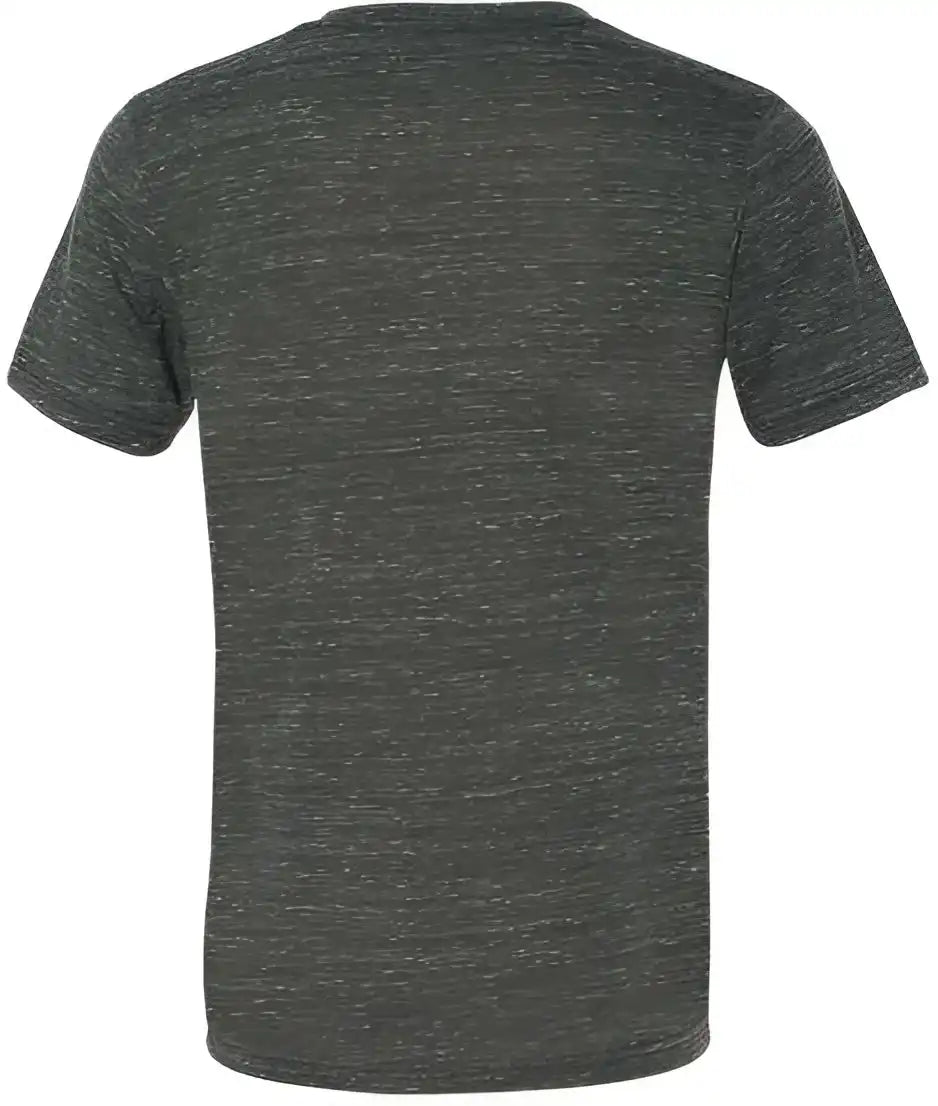 Bella + Canvas 3655 Unisex Textured Jersey v Neck Tee Charcoal Marble