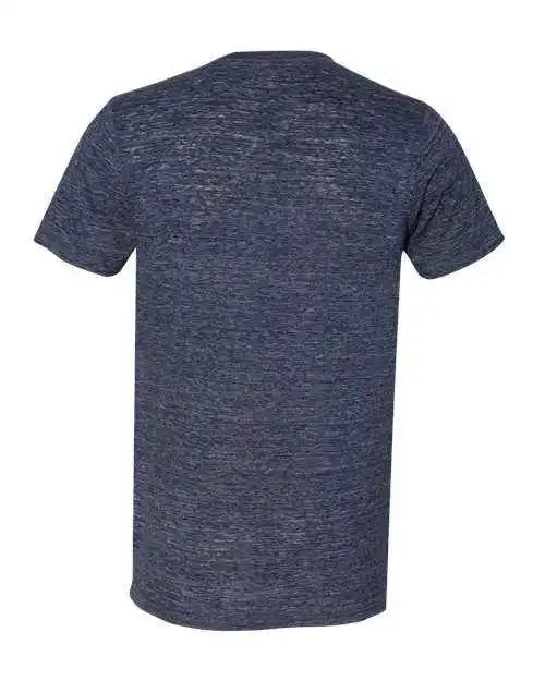 Bella + Canvas 3655 Unisex Textured Jersey V-neck Tee - Navy Slub