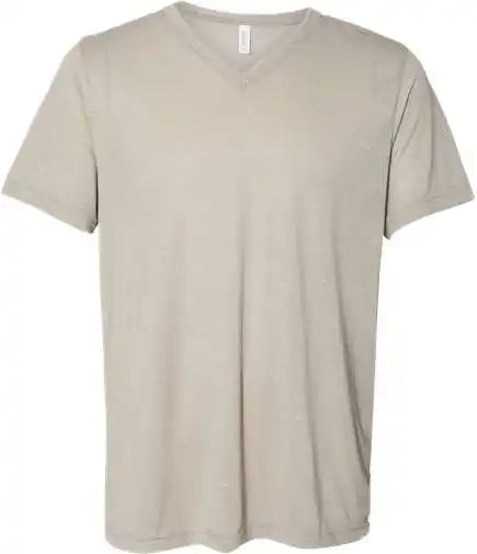 Bella + Canvas 3655 Unisex Textured Jersey v Neck Tee Stone Marble