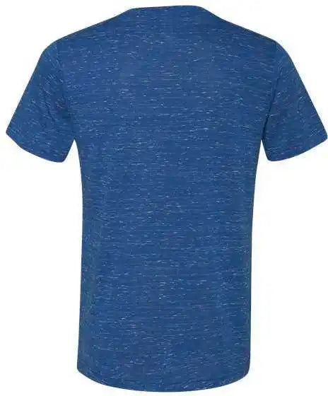 Bella + Canvas 3655 Unisex Textured Jersey V-neck Tee - True Royal Marble
