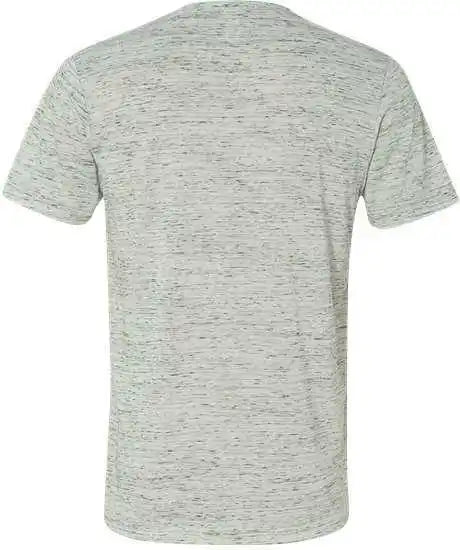 Bella + Canvas 3655 Unisex Textured Jersey v Neck Tee White Marble